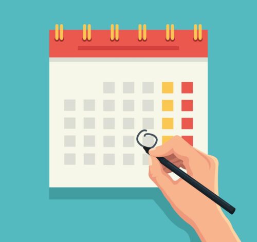 piano ferie dipendenti: immagine di calendario